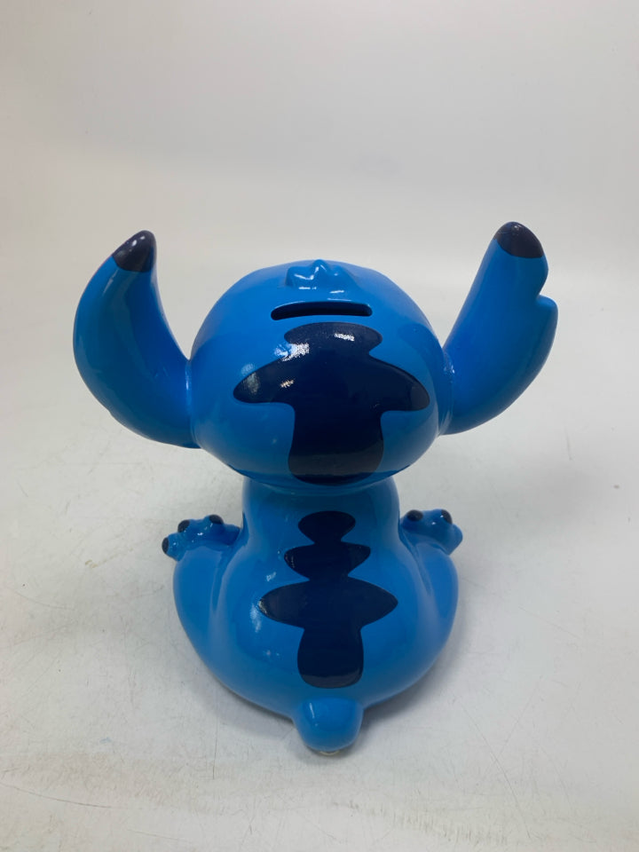 STITCH EARS UP CERAMIC FIGURE COIN PIGGY BANK.