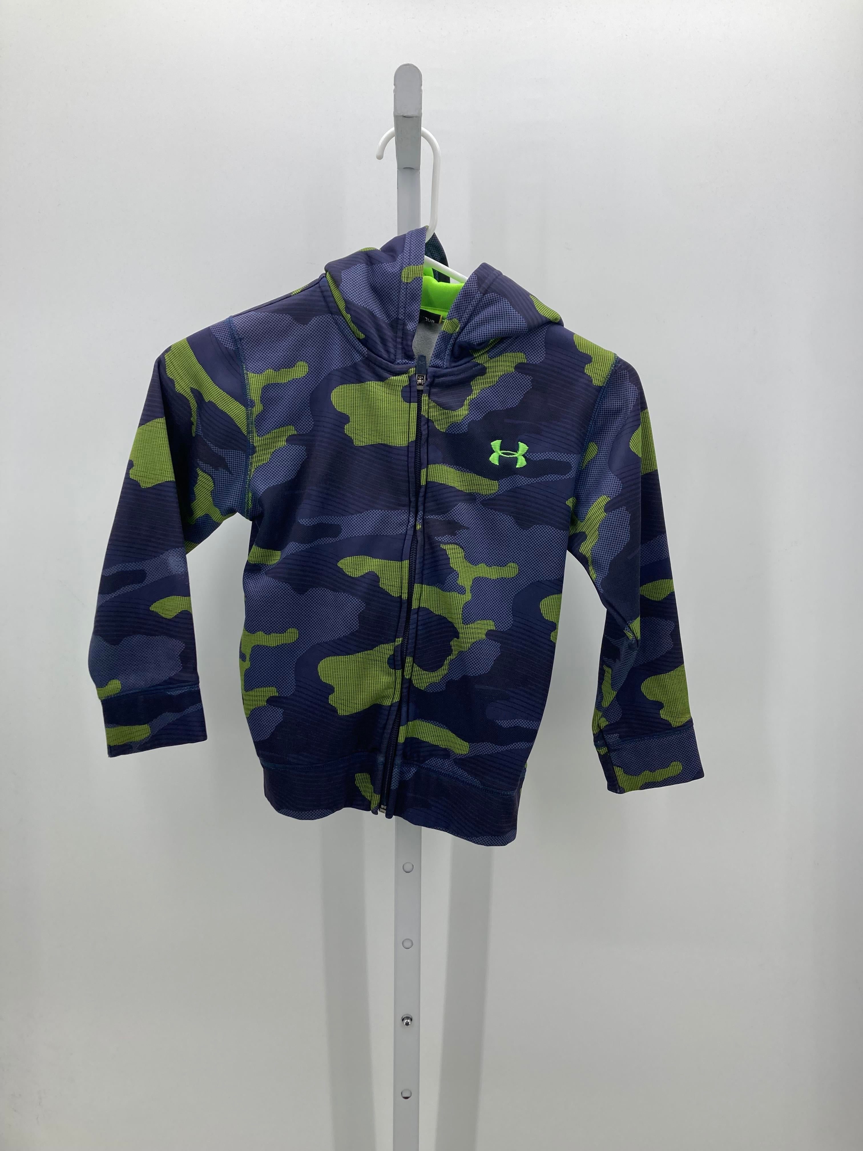 GREEN CAMO HOODED ZIP