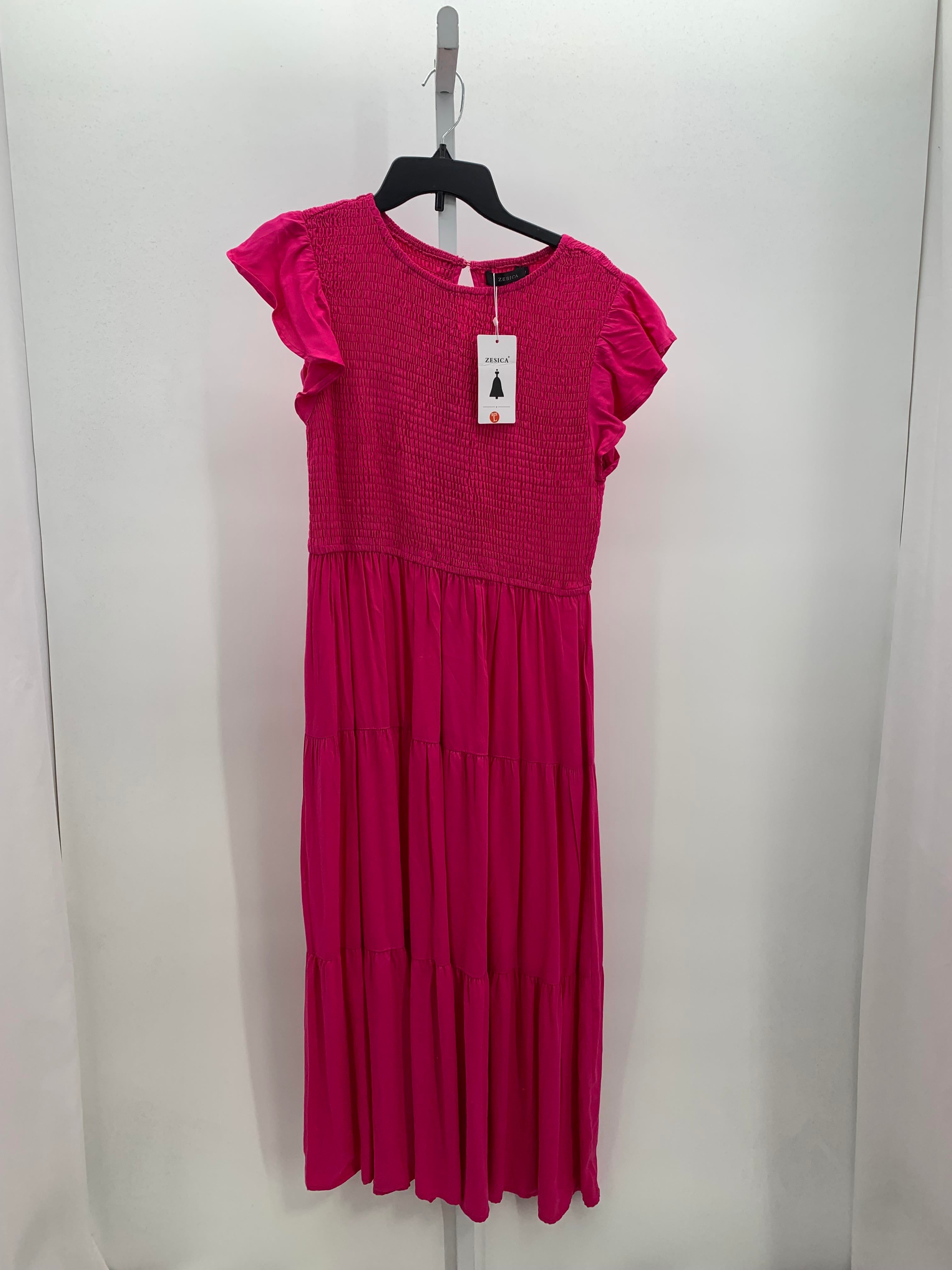 ZESICA Size Large Misses Short Sleeve Dress