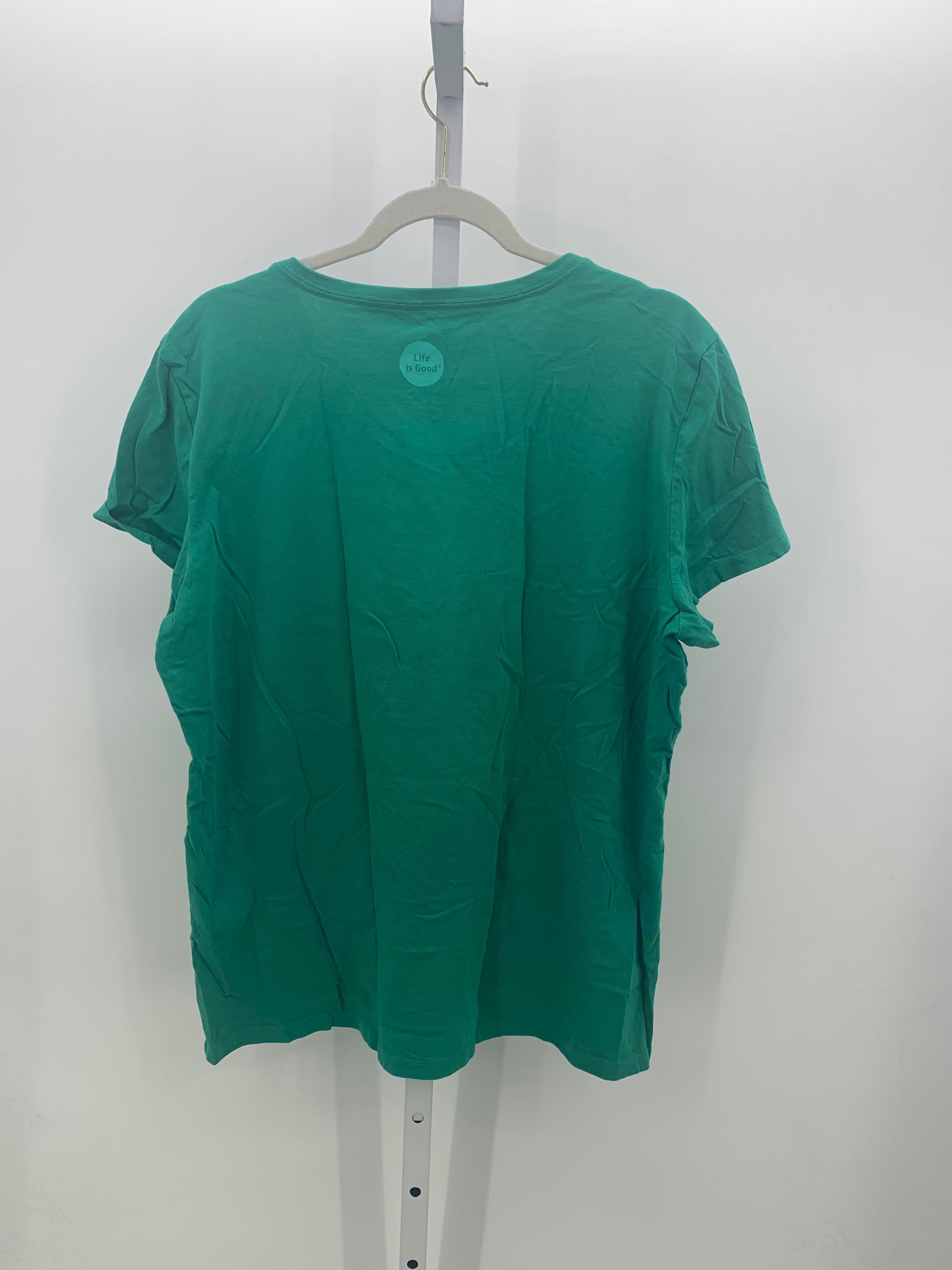 Life is Good Size Extra Large Misses Short Sleeve Shirt