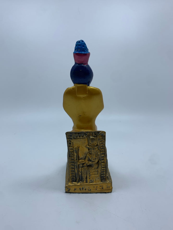 PAINTED OSIRIS FIGURINE.