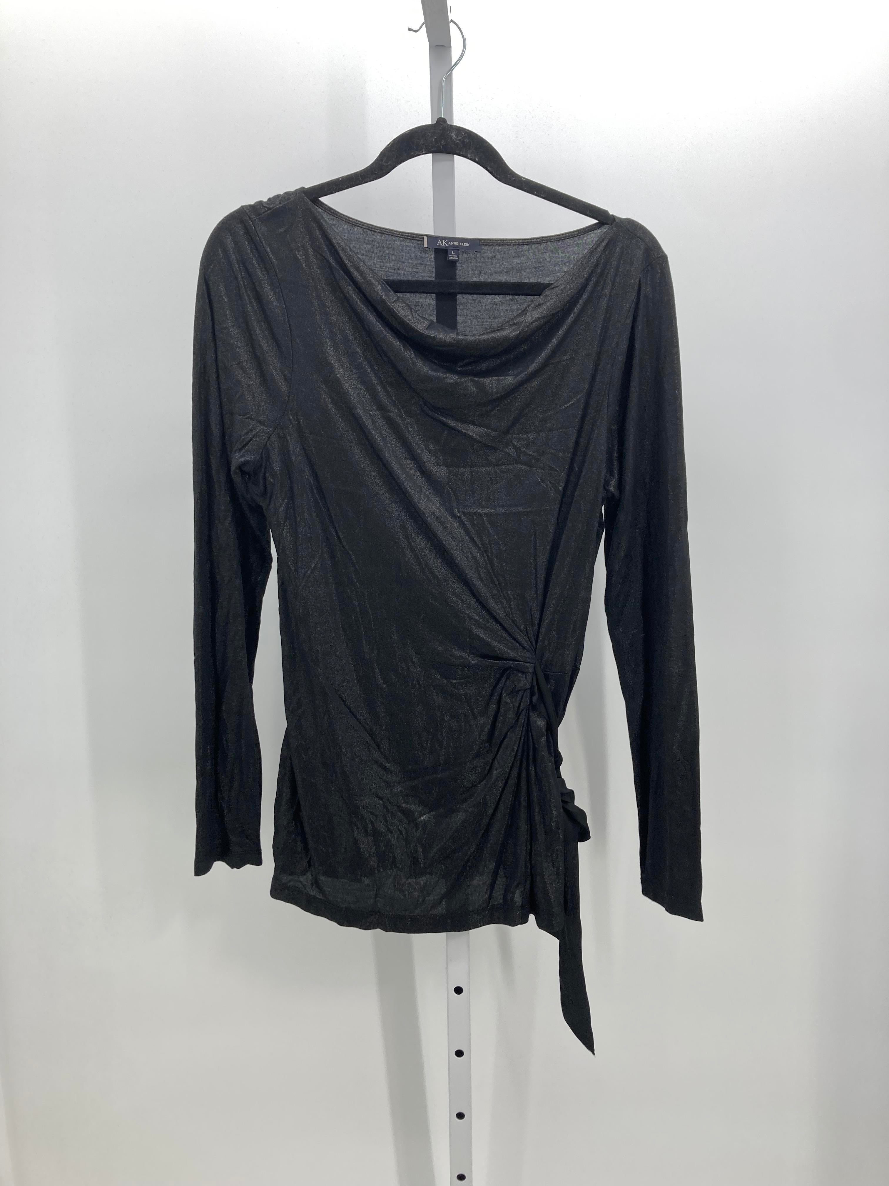 Anne Klein Size Large Misses Long Sleeve Shirt