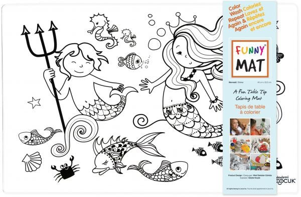 Funny Mat Placemat - Mermaid