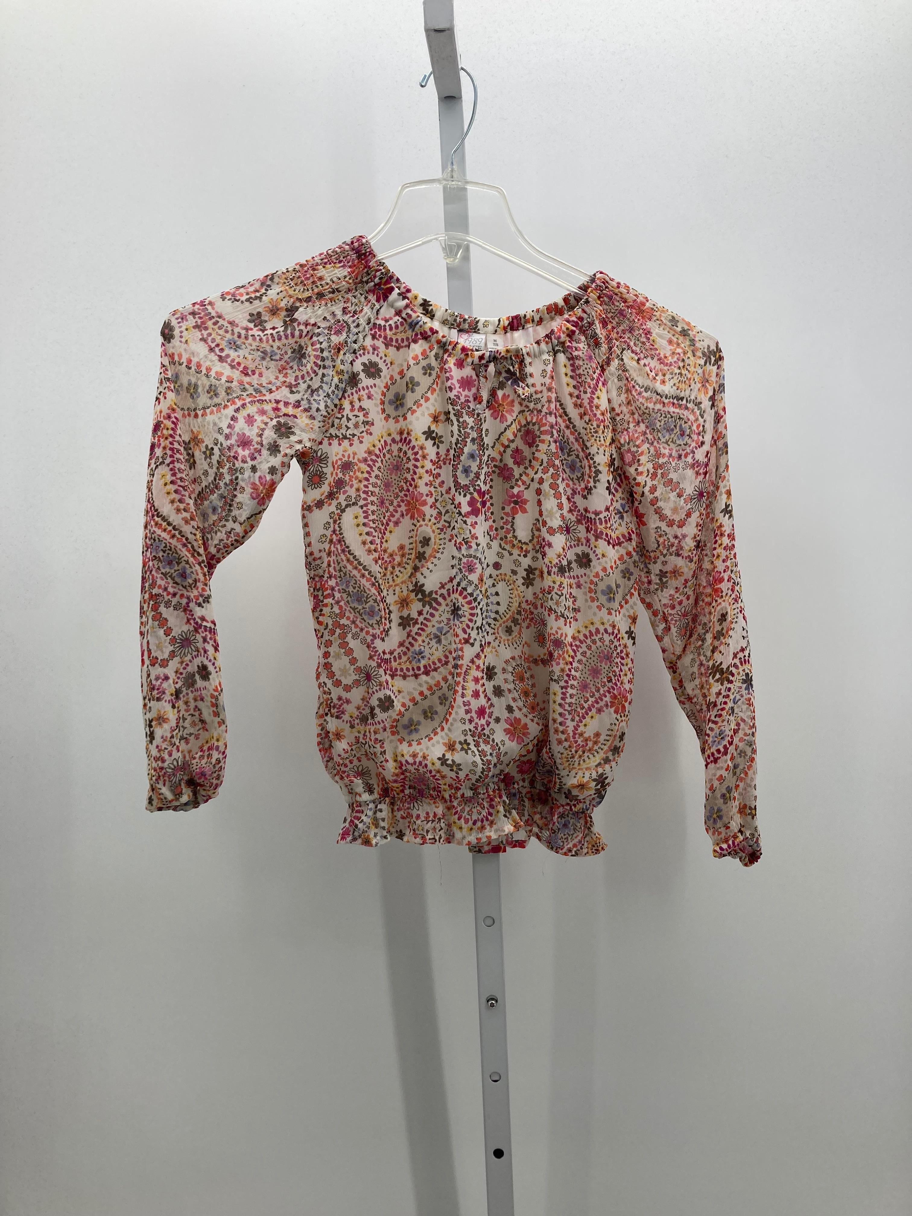 Children's Place Size 7-8 Girls Long Sleeve Shirt