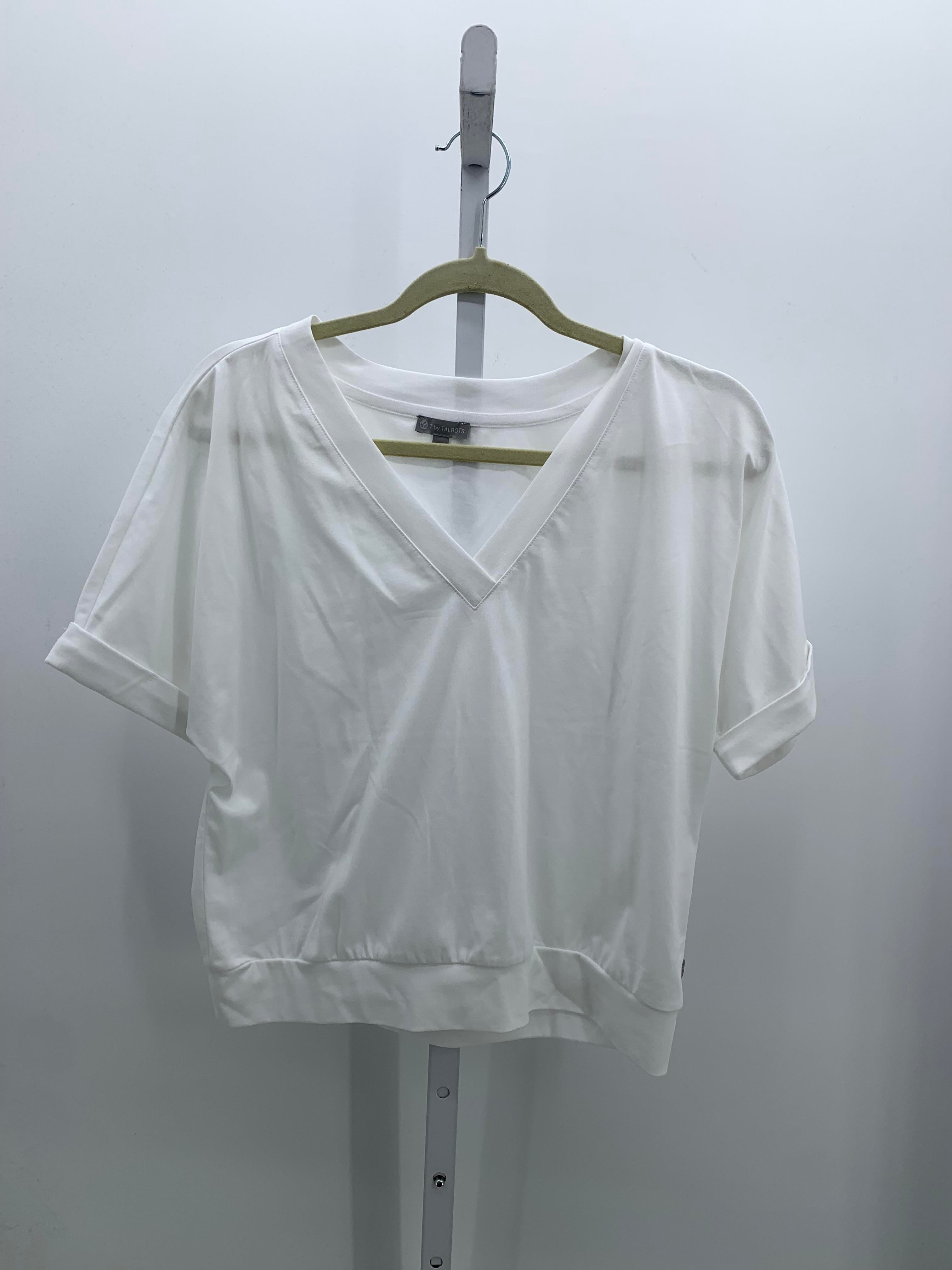 Talbots Size Medium Petite Petite Short Sleeve Shirt