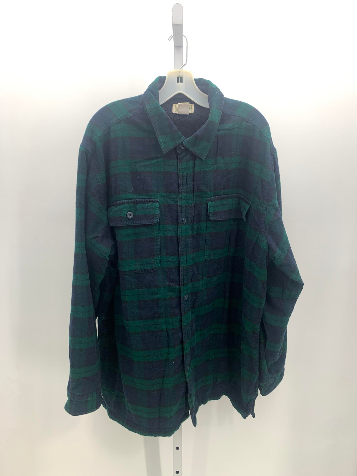 GREEN PLAID FLEECE LINED