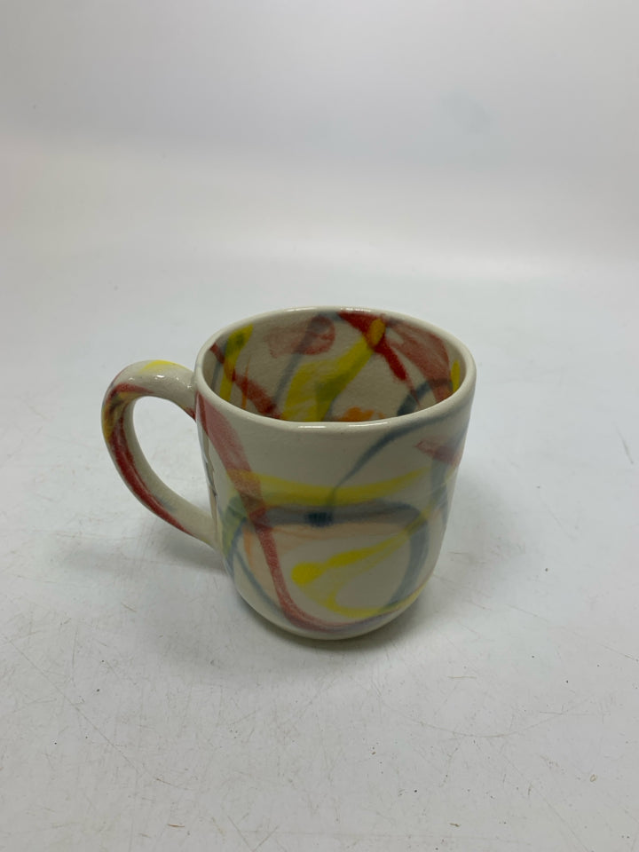 COLORFUL LINES FISHEYE BROOKLYN MUG.
