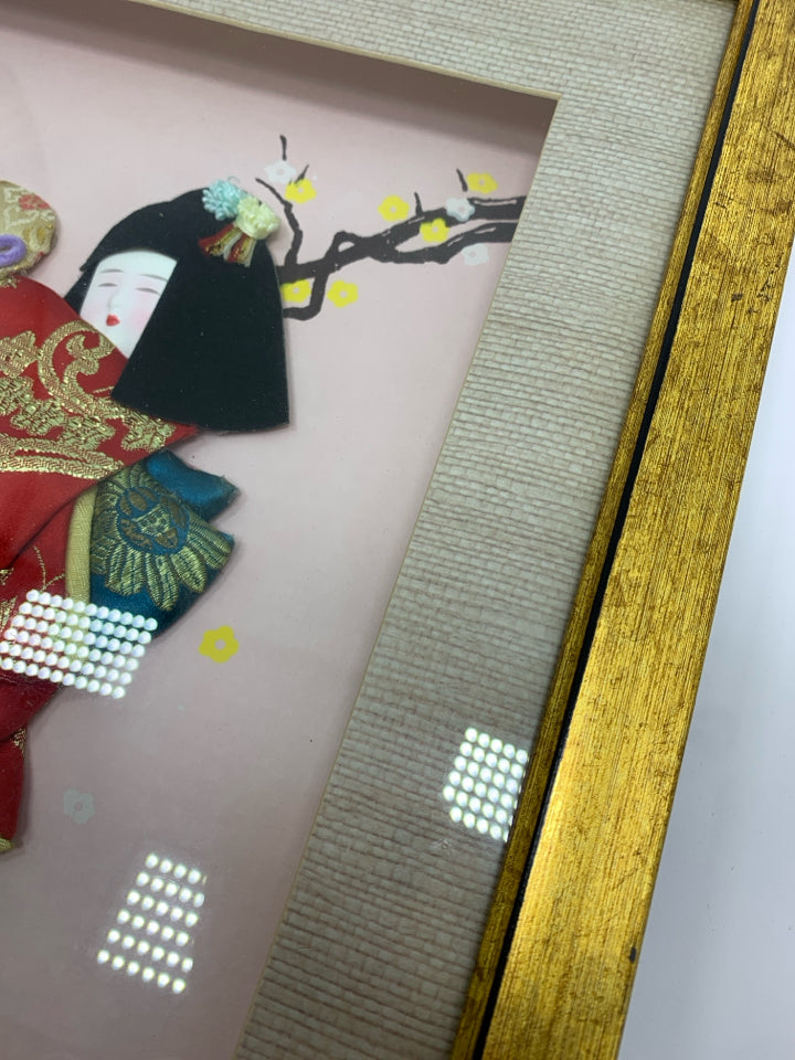 JAPANESE GIRL SHADOW BOX WALL-ART.