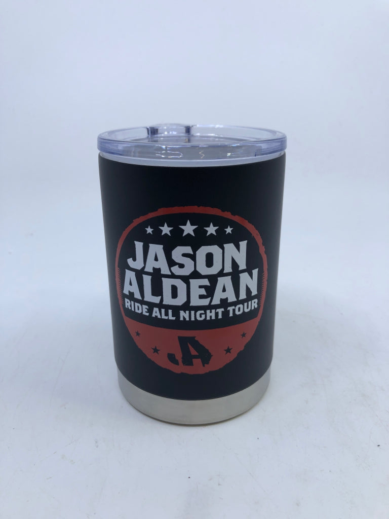 NEW JASON ALDEAN TRAVEL TUMBLER BLACK.