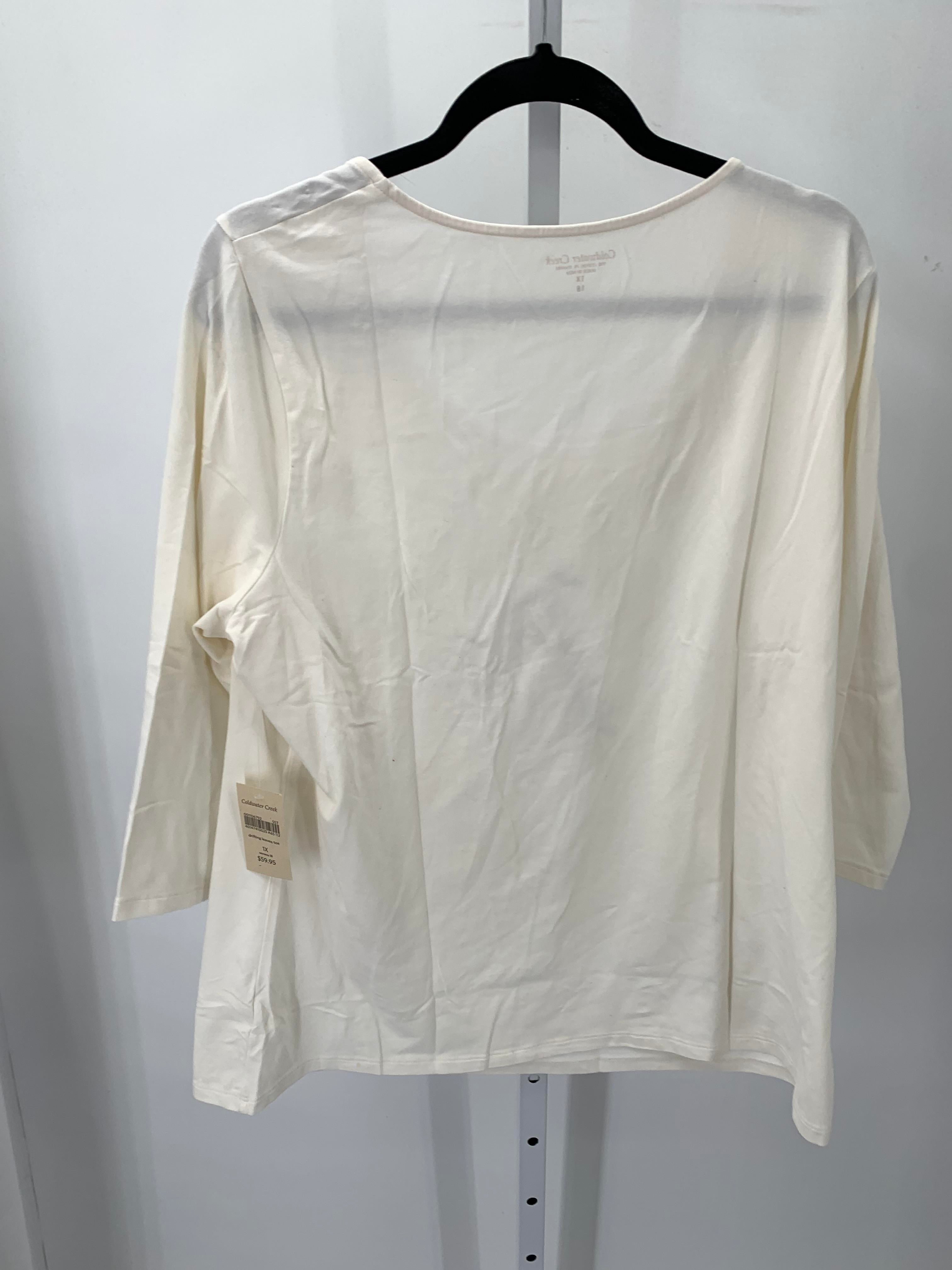 Coldwater Creek Size 1X Womens 3/4 Sleeve Shirt