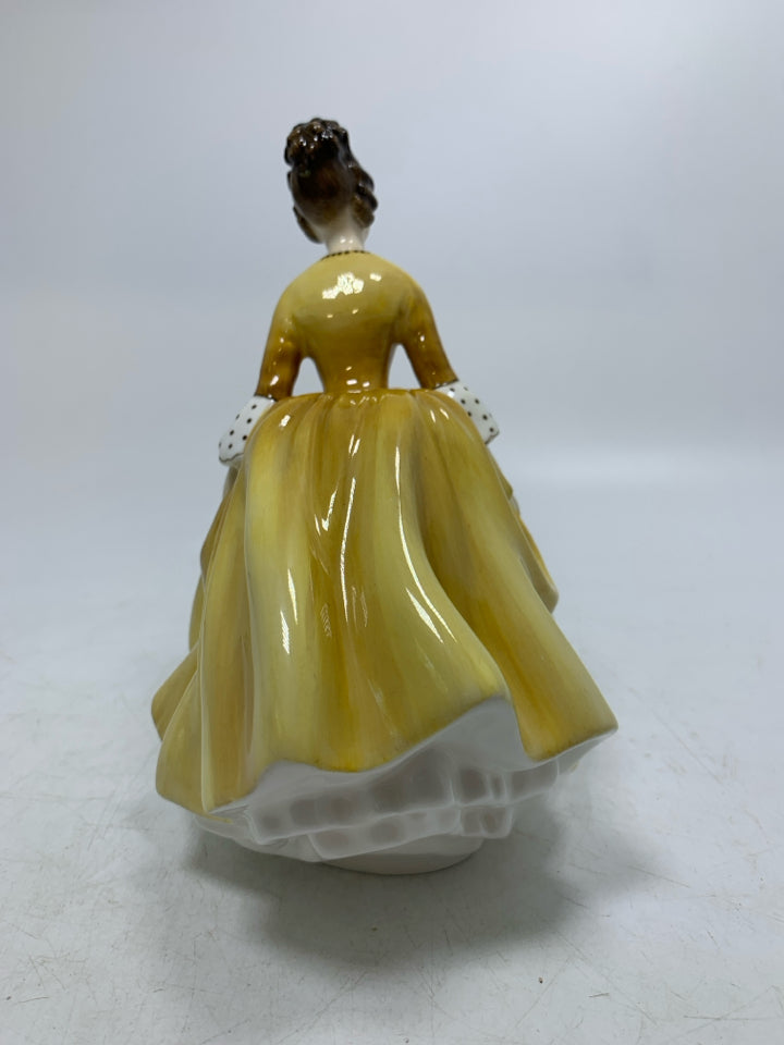 VTG PORCELAIN "CORALINE" VICTORIAN WOMAN FIGURINE.