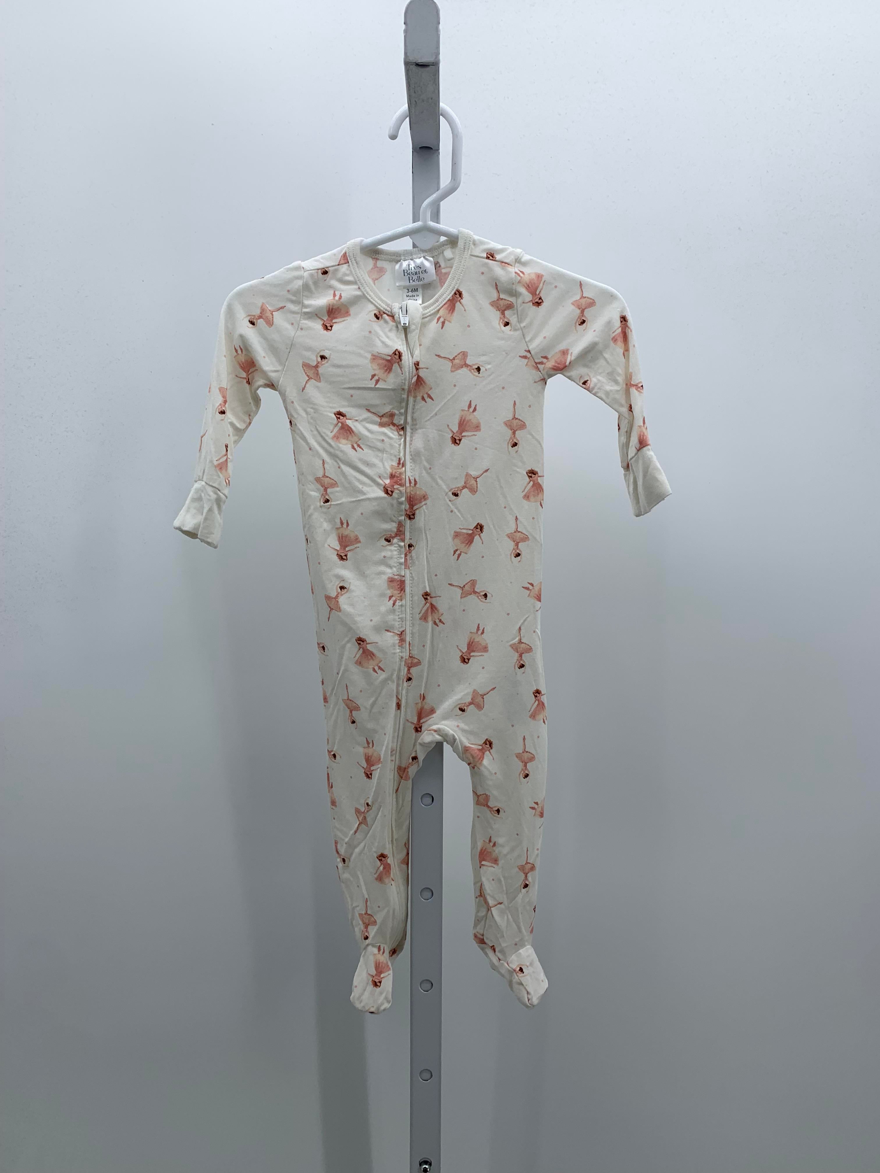 Size 3-6 Months Girls Long Slv. Romper