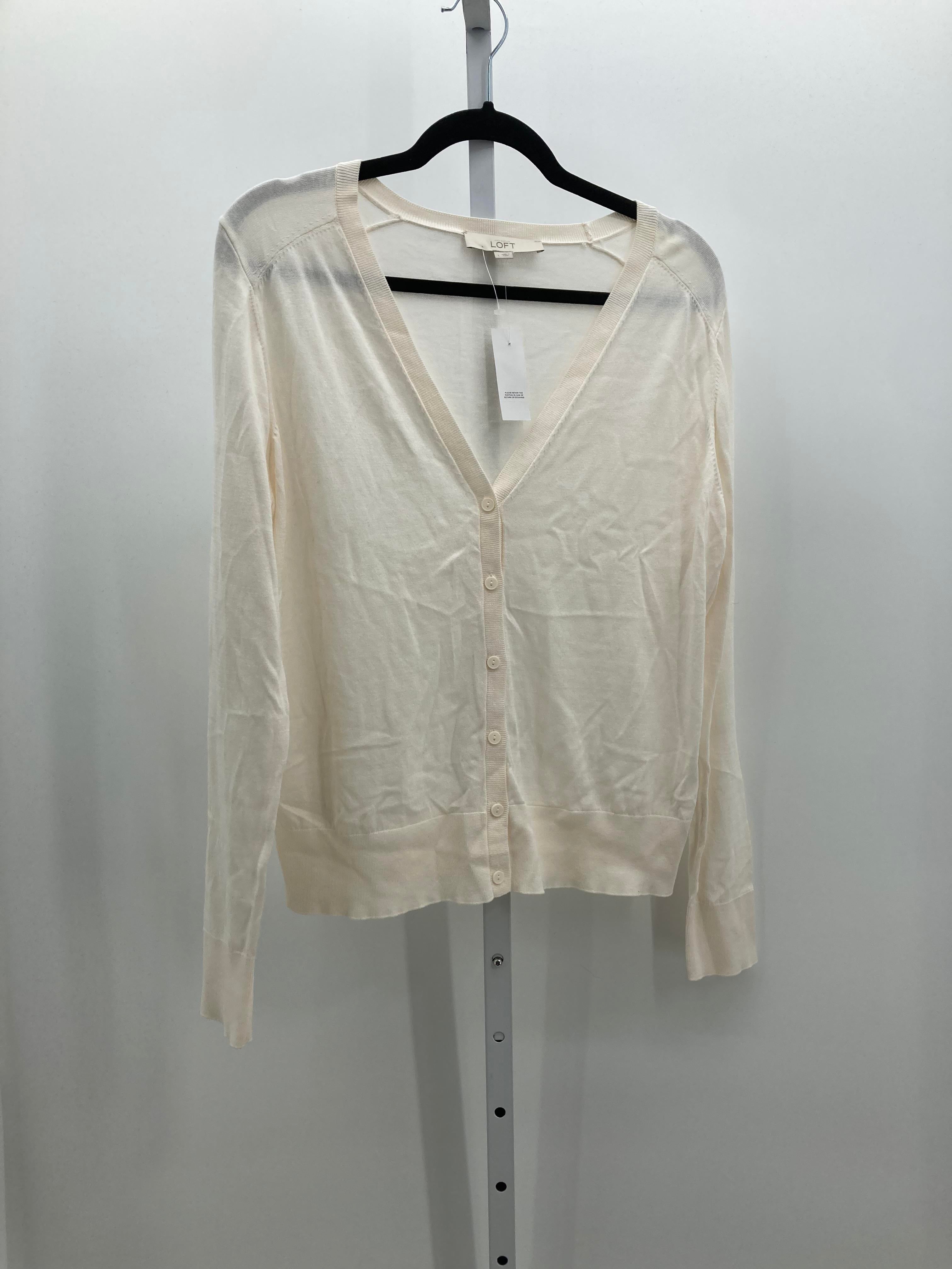 Loft Size Large Misses Long Slv Sweater