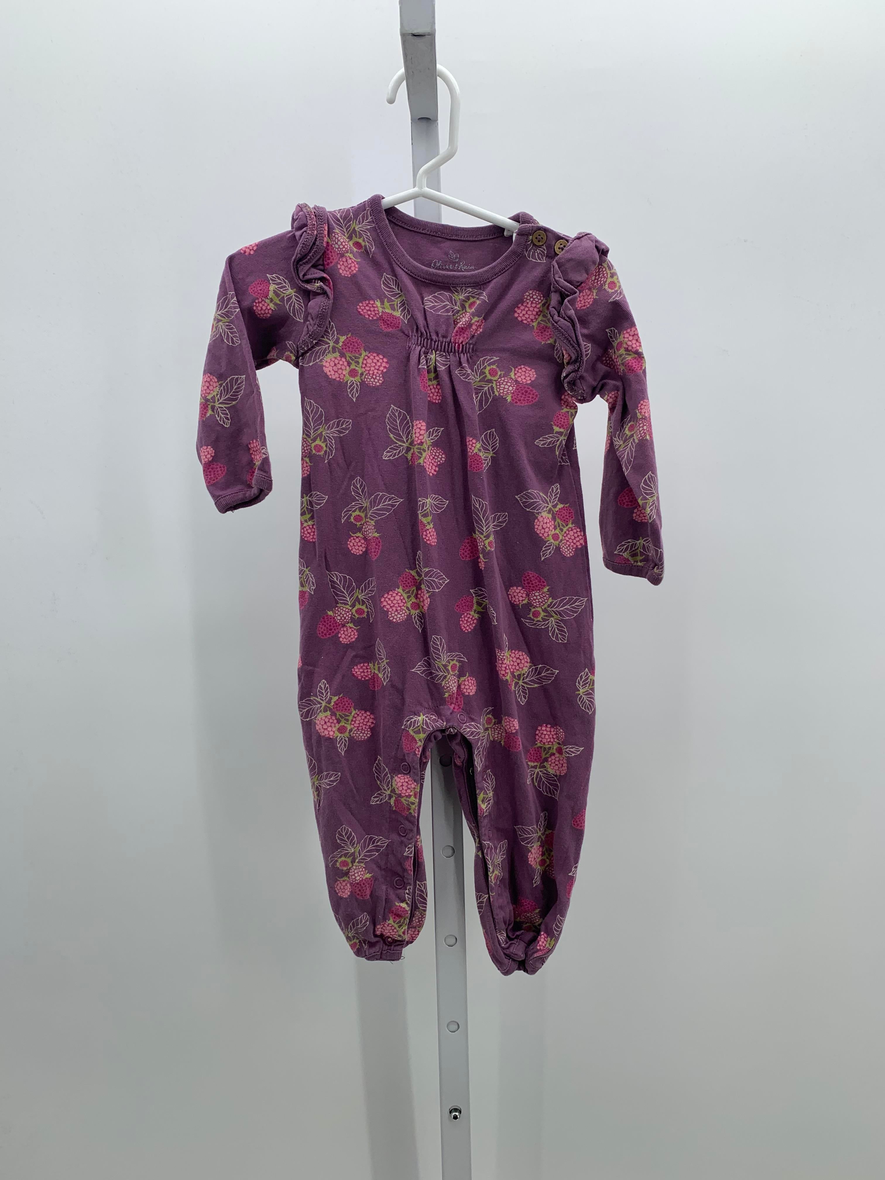 Size 12 Months Girls Long Slv. Romper