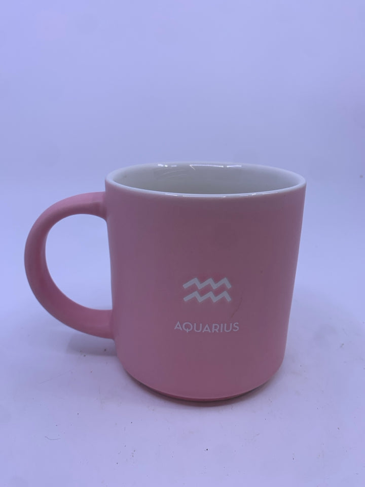 PINK AQUARIUS MUG.
