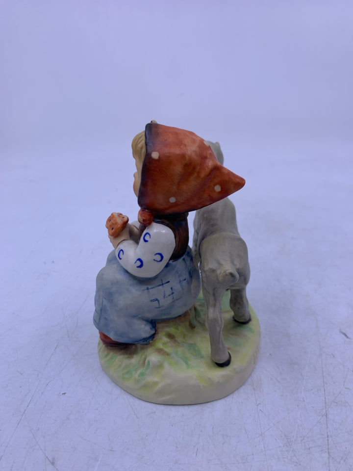 VTG GOOD FRIENDS #182 GIRL W/ LAMB.