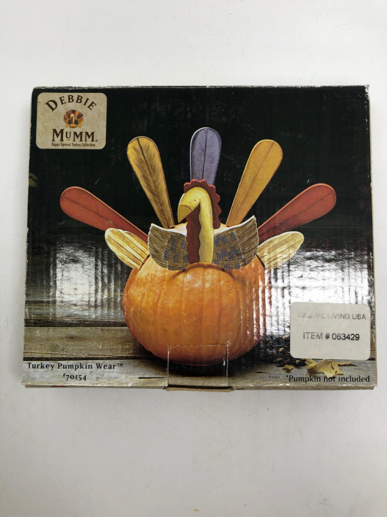 DEBBIE MUMM TURKEY PUMPKIN WEAR IN BOX.