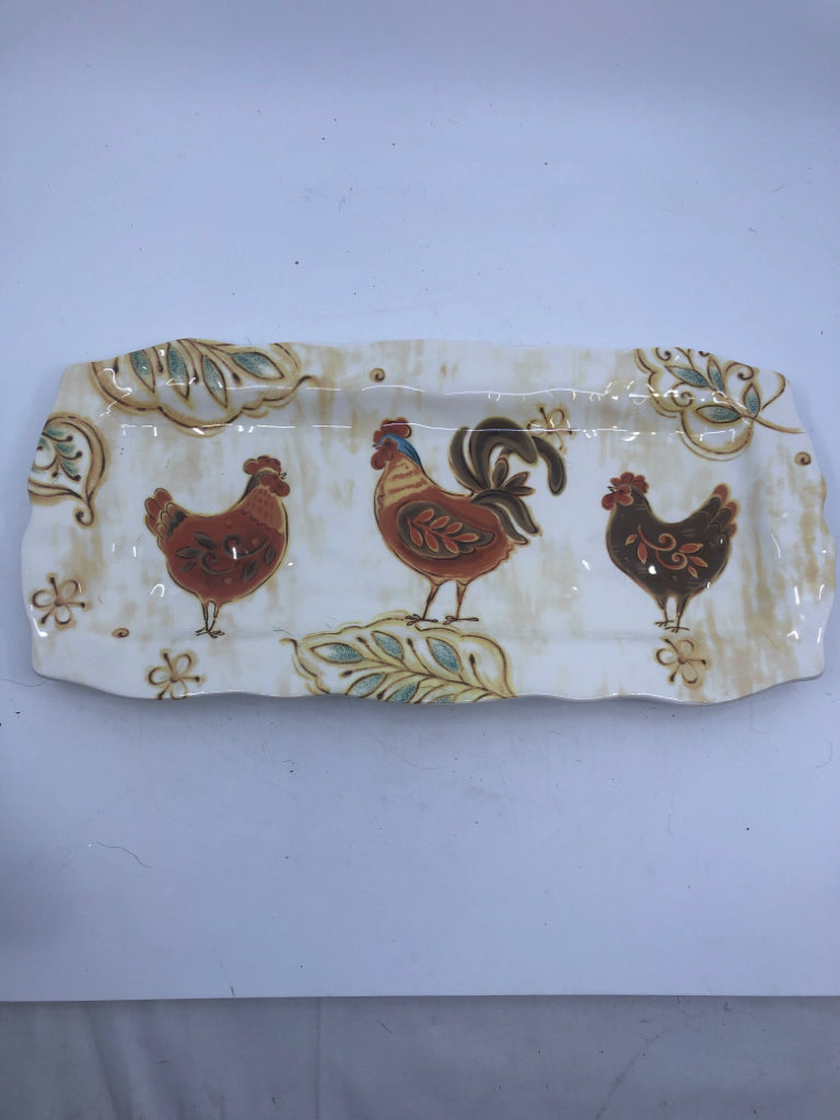 RECTANGLE ROOSTER SERVER- GALLO.