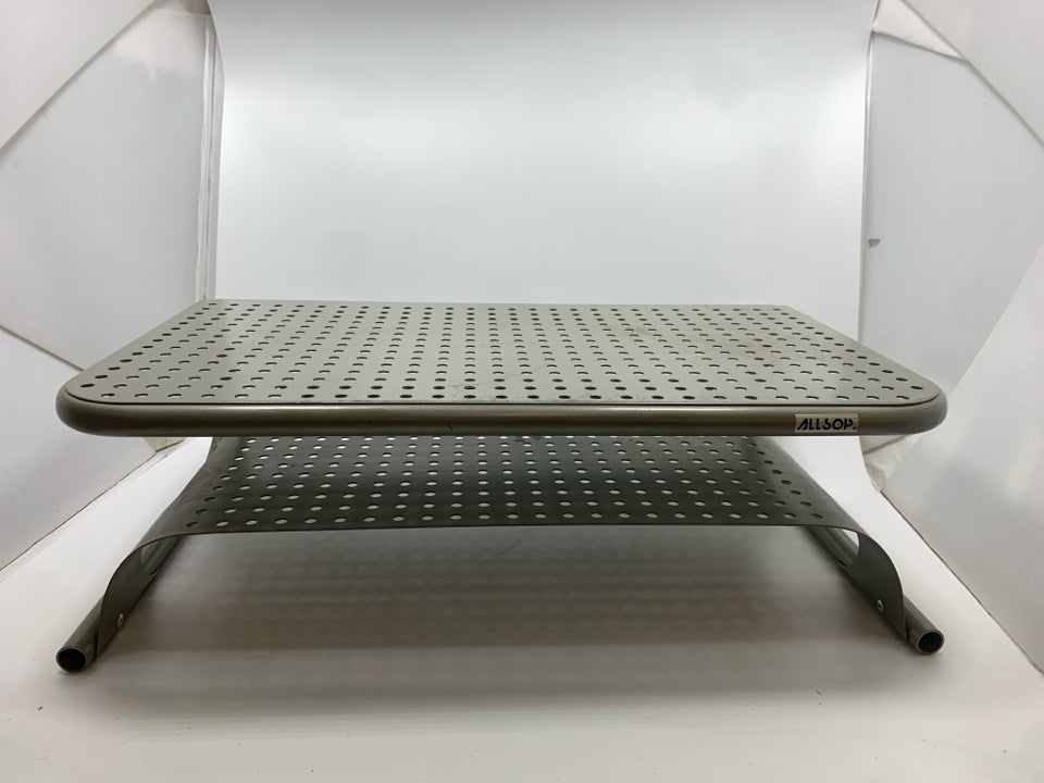 METAL 2 TIER LAPTOP/ MONITOR STAND.