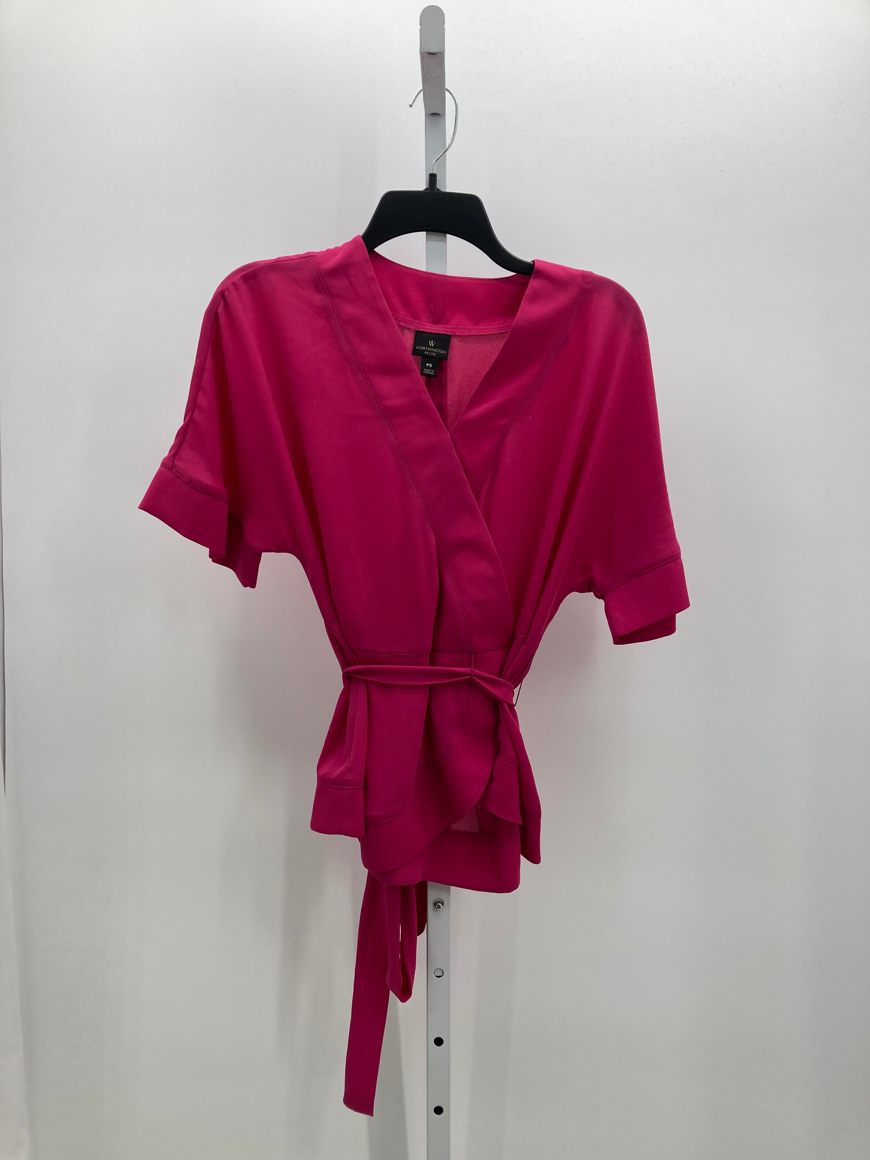 Worthington Size Small Petite Petite Short Sleeve Shirt