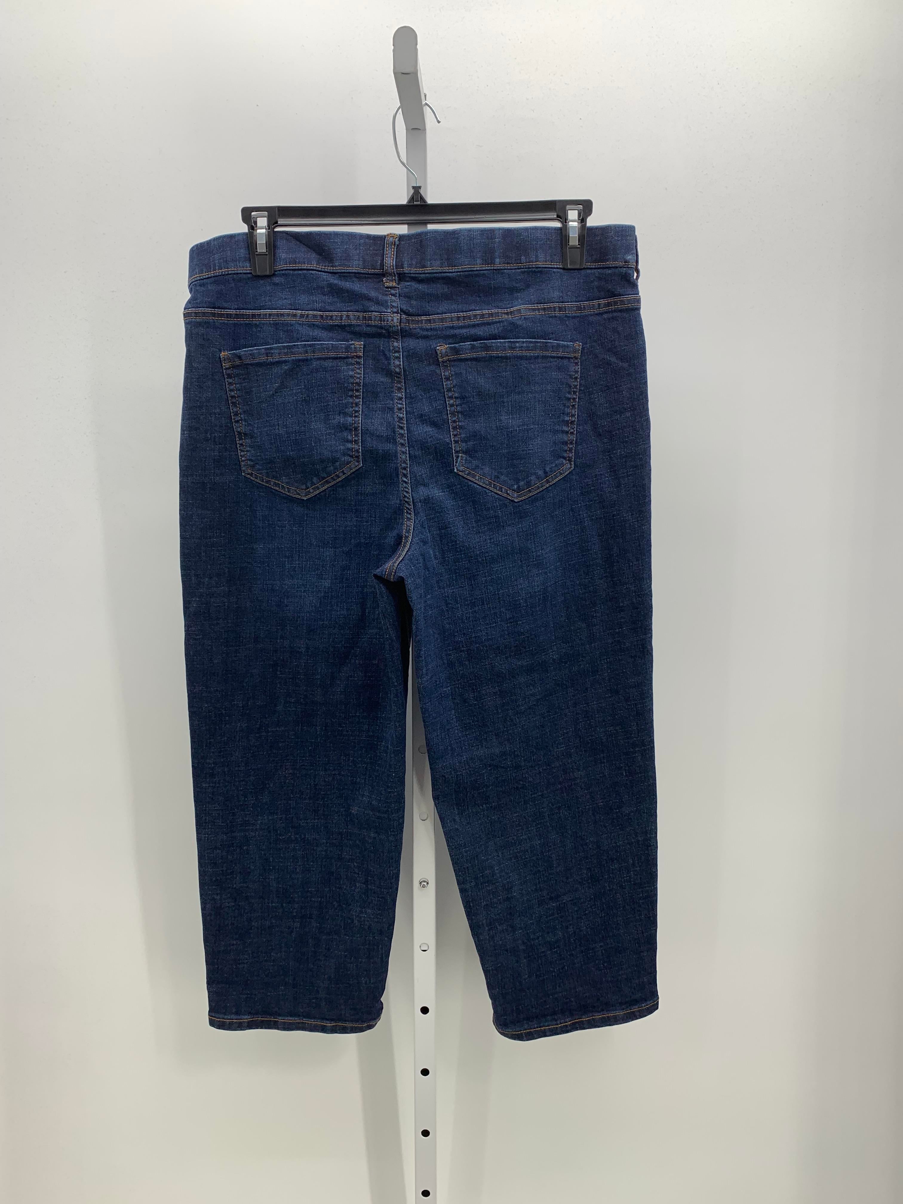 Time and Tru Size Extra Large Misses Cropped Jeans