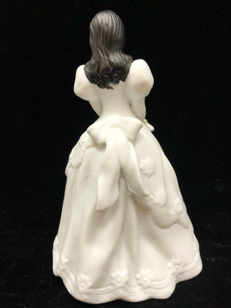 GIRL IN WHITE DRESS FIGURINE.