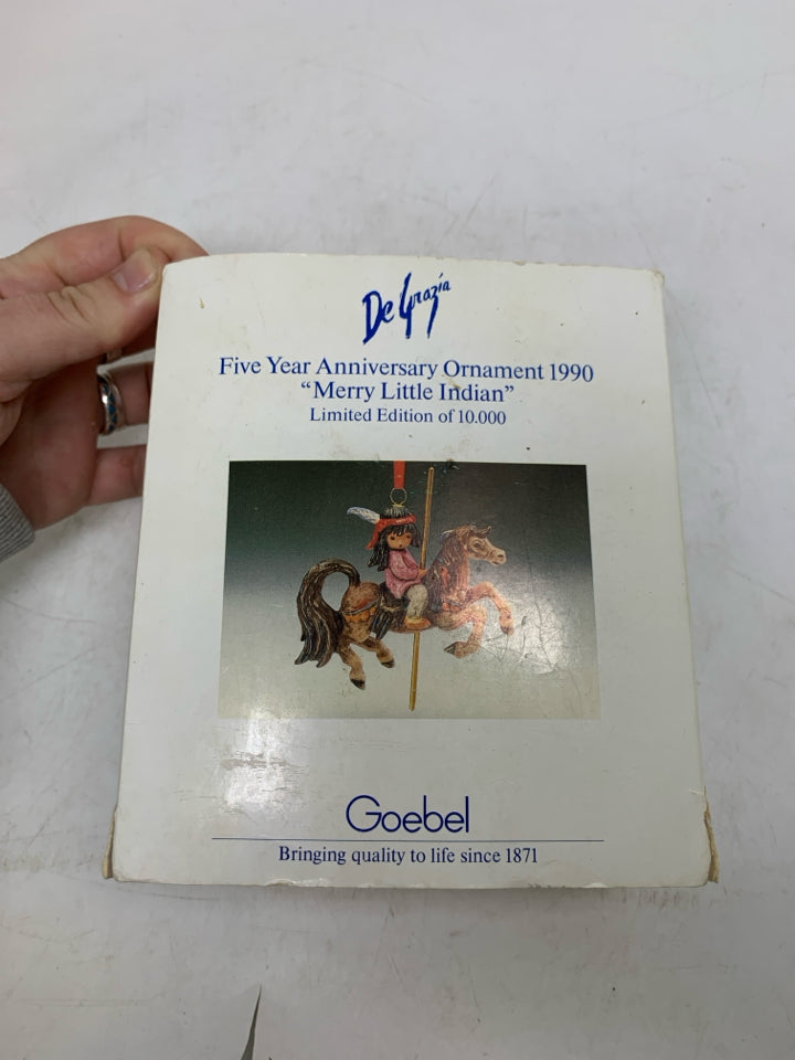 GOEBEL MERRY LITTLE INDIAN W/ BOX LIMITED EDITION.
