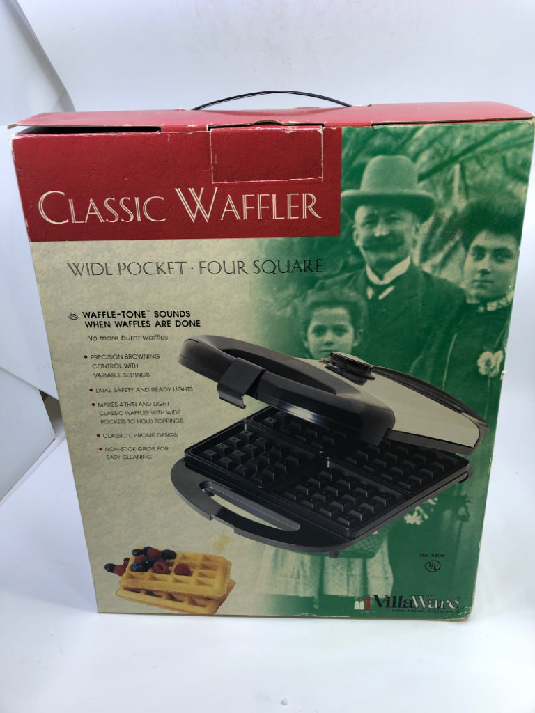 NIB CLASSIC WAFFLER VILLA WARE.