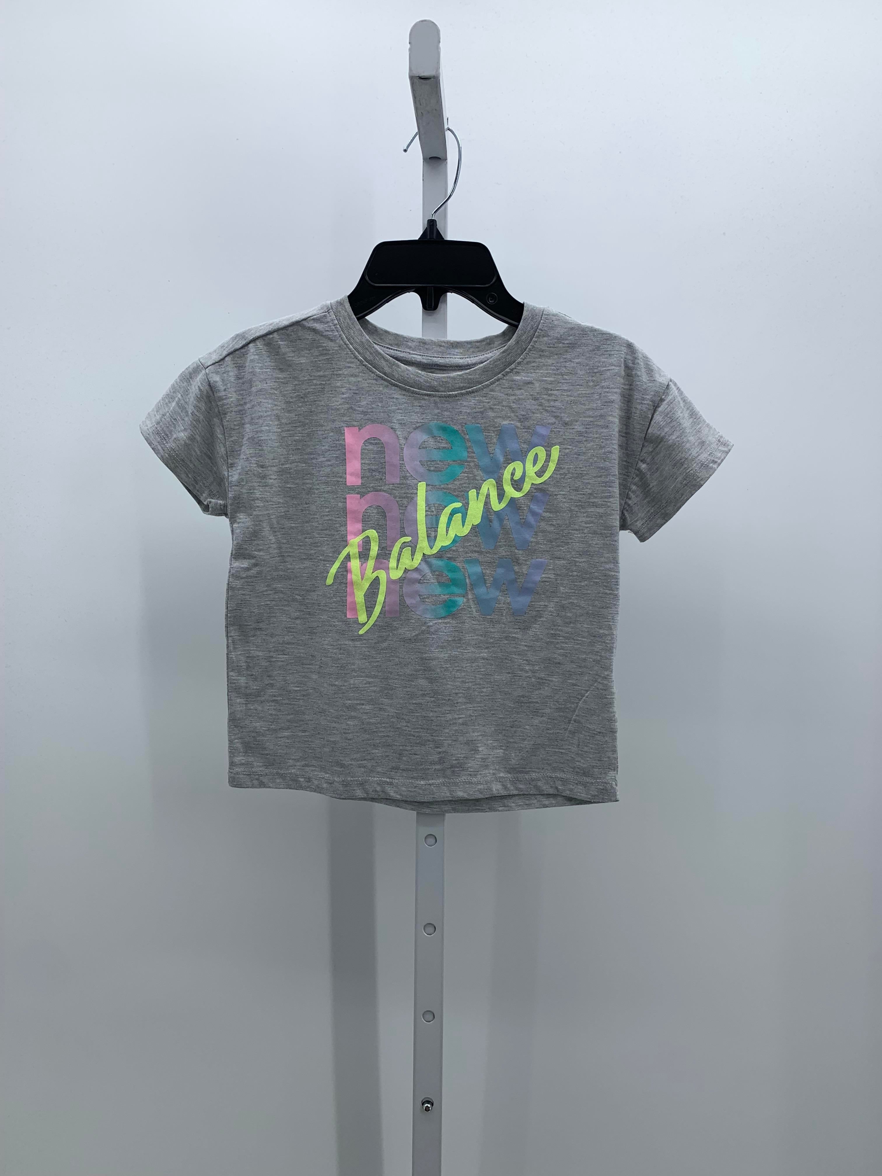 New Balance Size 5-6 Girls Short Sleeve Shirt