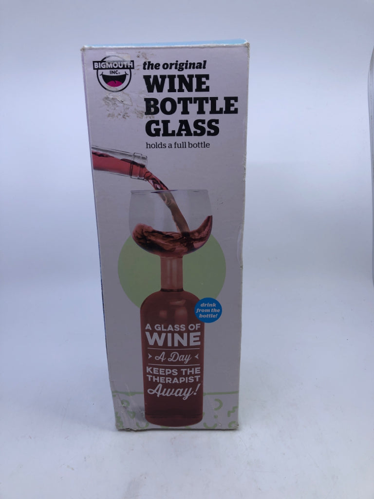NIP WINE BOTTLE GLASS BIGMOUTH INC.