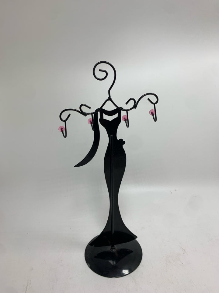 METAL BLUE DRESS JEWELRY HOLDER.