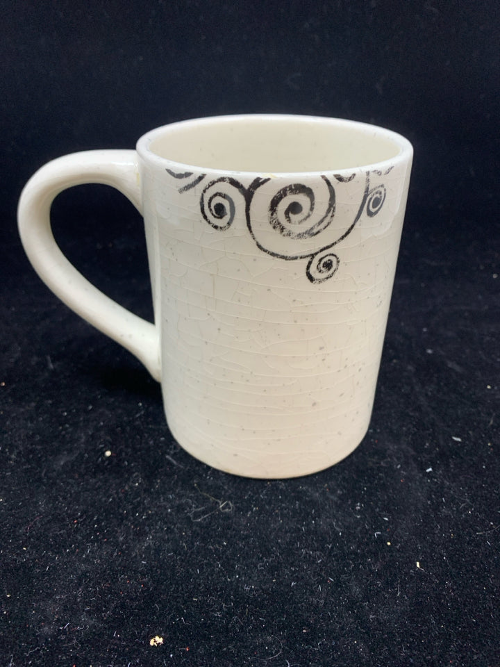 WHITE FRECKLED MUG "WICKED COOL FRIEND".