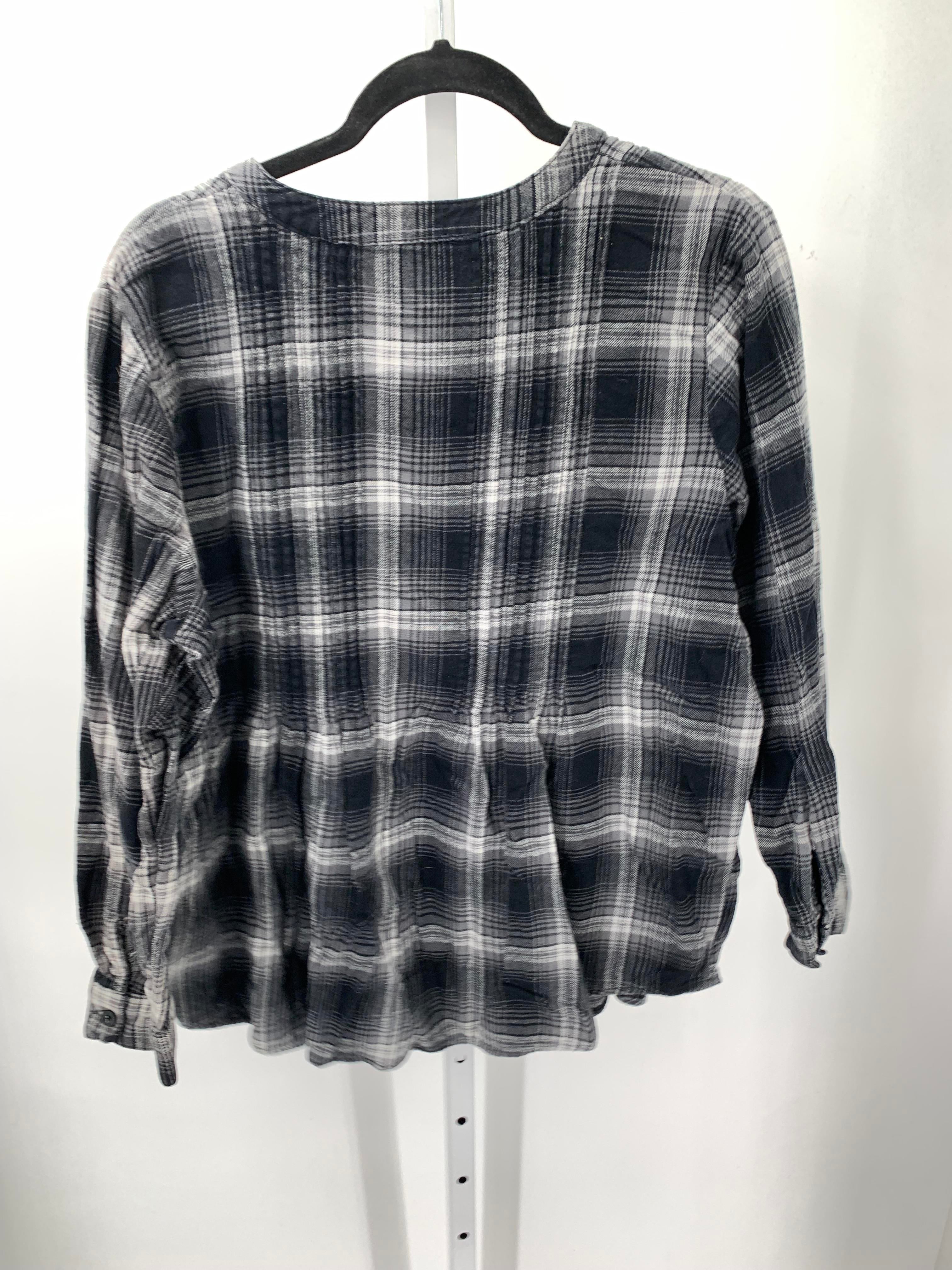 Woman Within Size 18/20 W Womens Long Sleeve Shirt