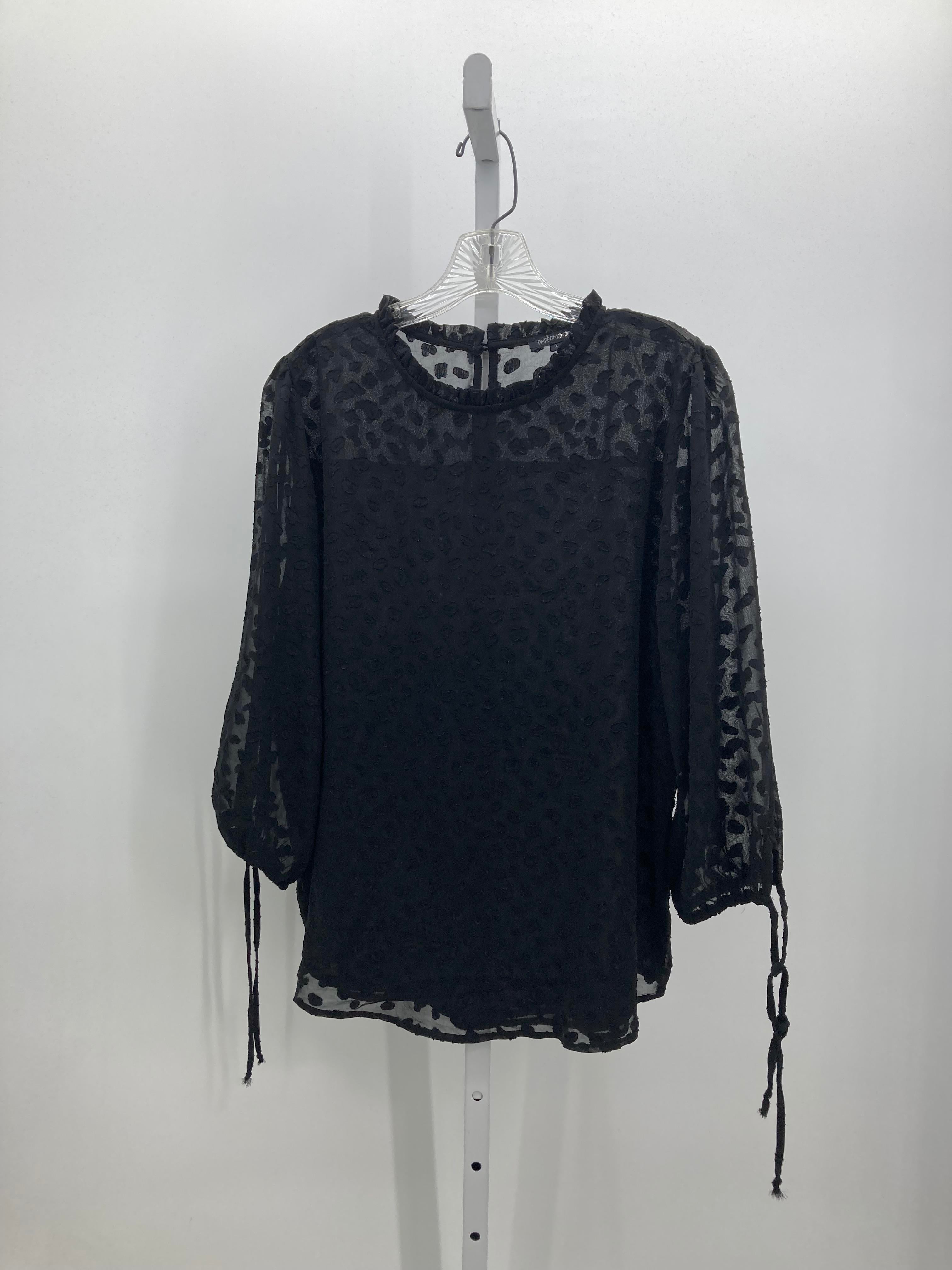 PaperMoon Size Large Juniors 3/4 Sleeve Shirt