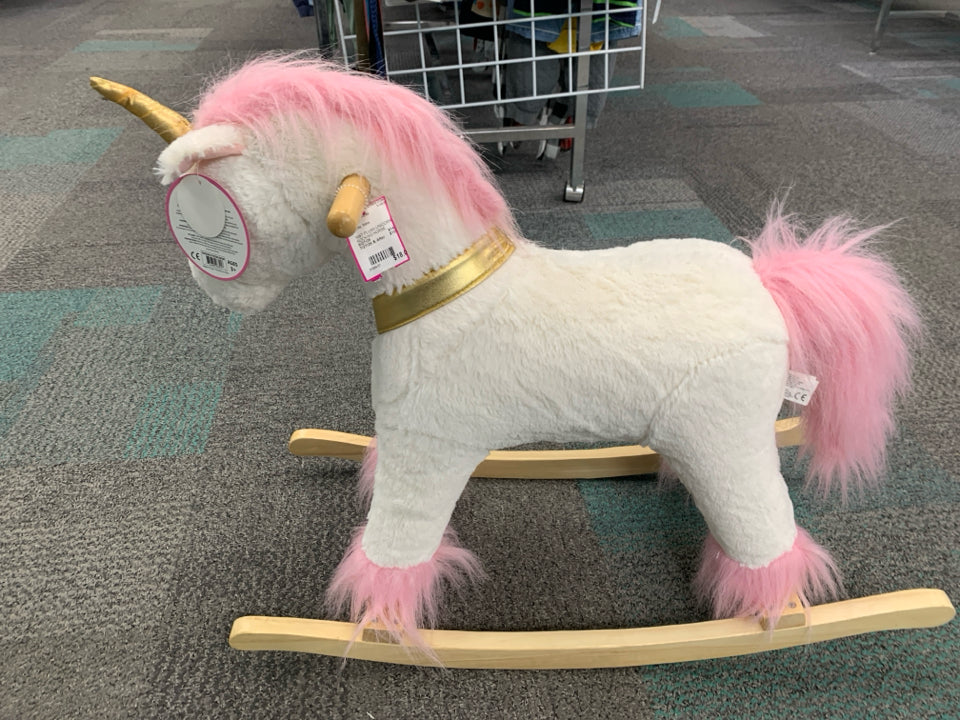 NWT PLUSH UNICORN ROCKING HORSE