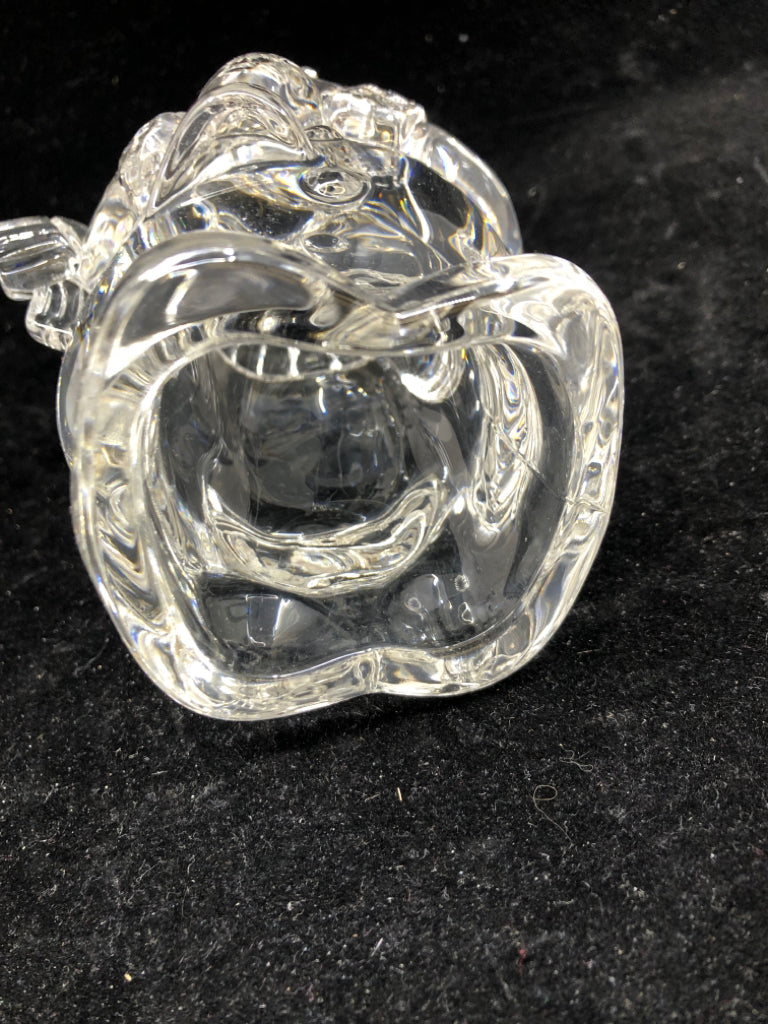 HEAVY GLASS SNOWMAN W/ HAT/SCARF.