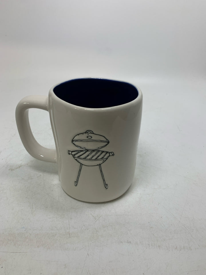 BBQ KING PURPLE INSIDE MUG.