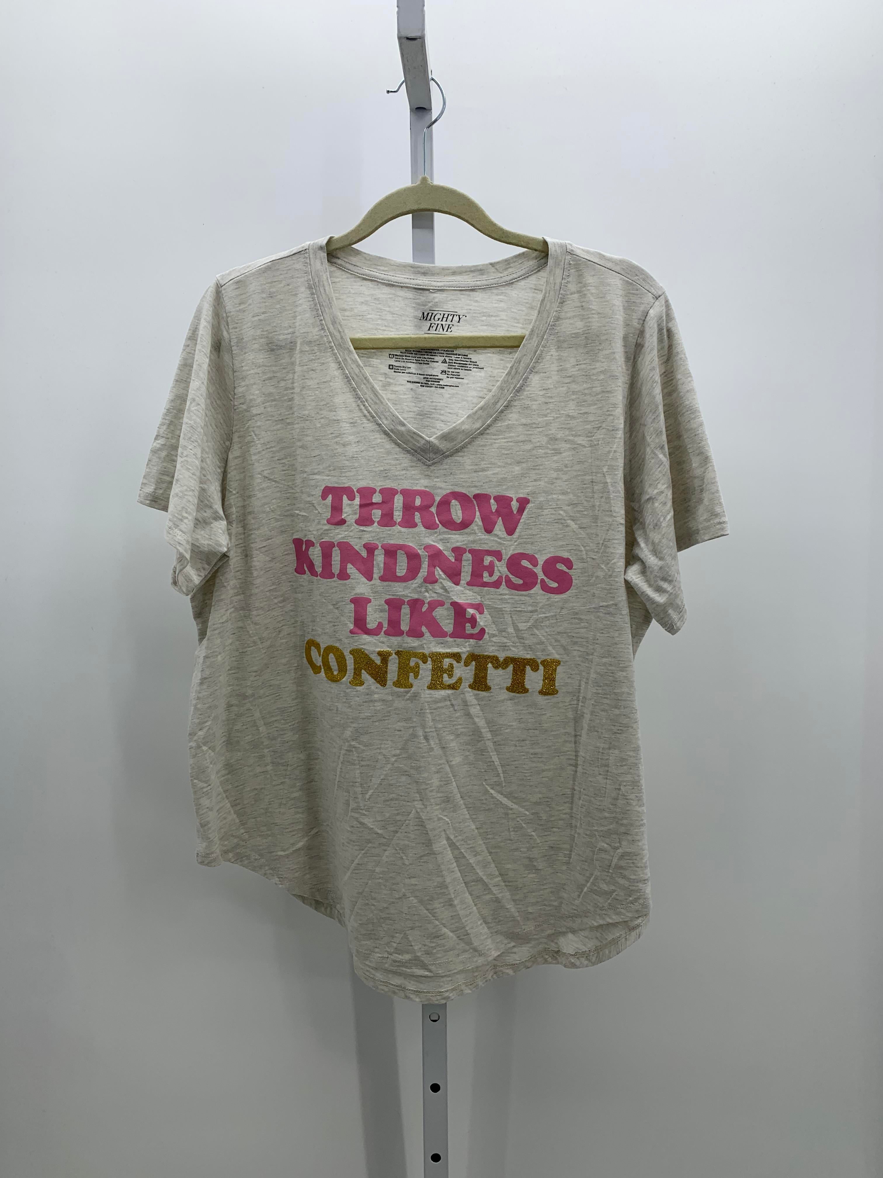 Mighty Fine Size 0X Womens Short Sleeve Shirt