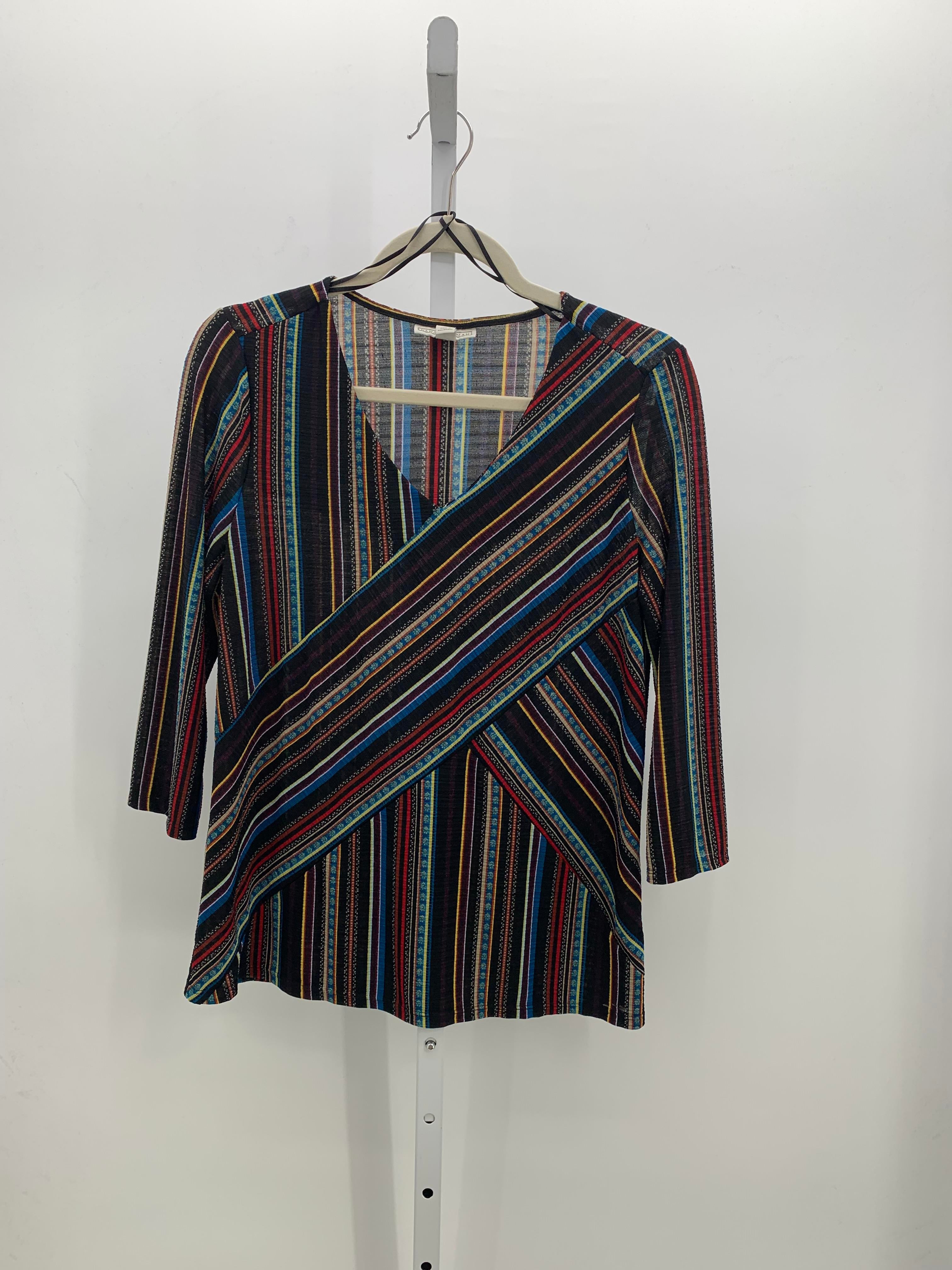 Dana Buchman Size Medium Petite Petite 3/4 Sleeve Shirt
