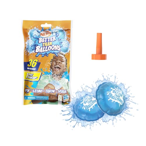 Nerf Better Than Balloons Brand Water Toys 36 Pods Easy 1 Piece Clean up Ages