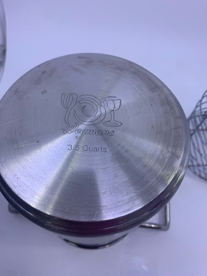 STAINLESS STEEL ASPARAGUS TALL POT.