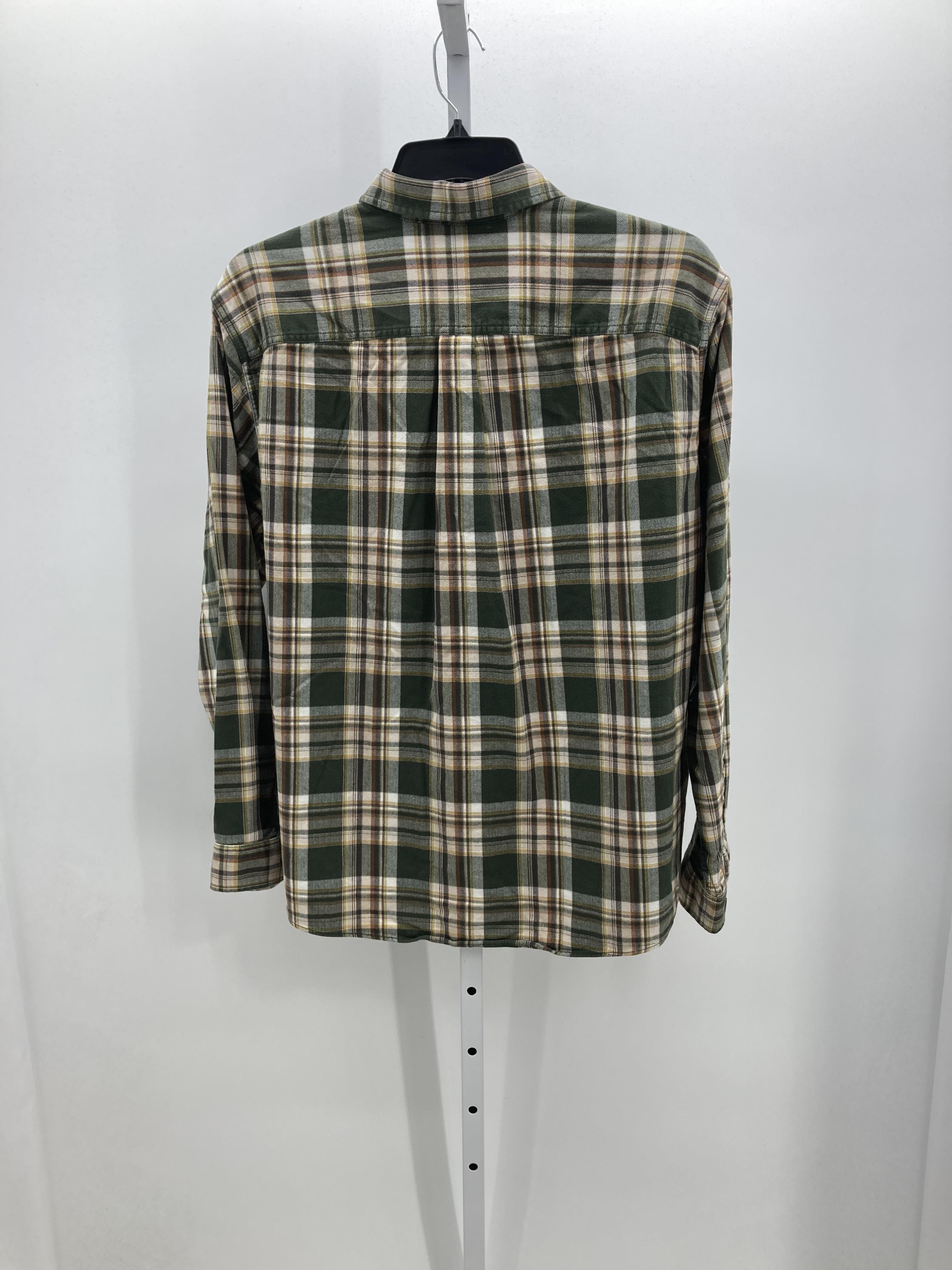 PLAID BTN DOWN