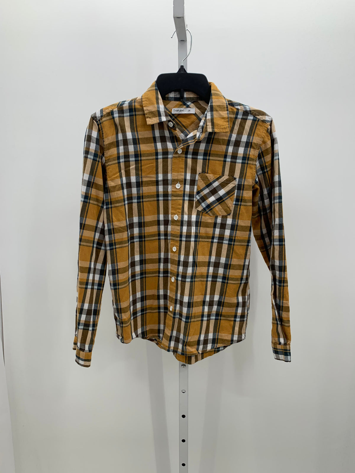 GREEN WHITE PLAID.