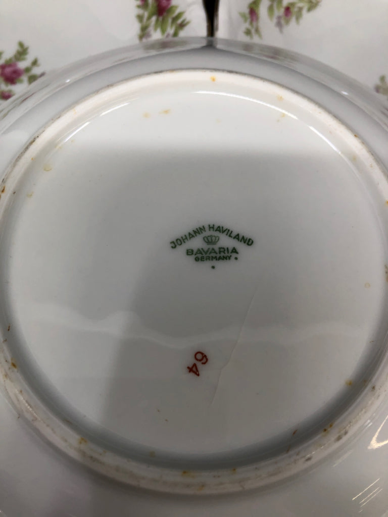 5 VTG JOHANN HAVILAND WILD ROSE BOWLS.