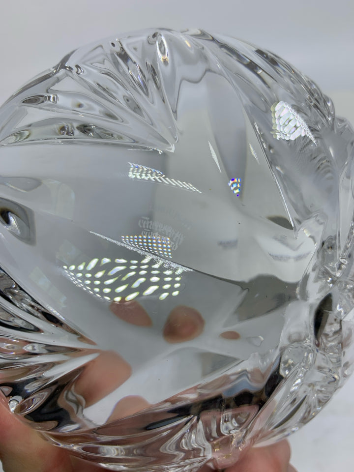 NIB SWEET MEMORIES CRYSTAL BOWL HEARTS.
