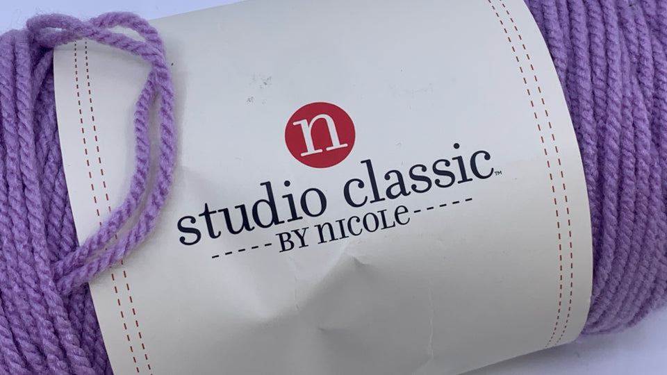 SOFT PURPLE YARN.