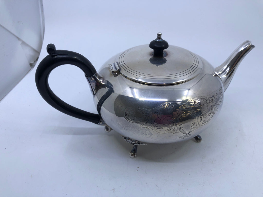 5PC VTG TEA SET- TEAPOT, COFFEE POT, TRAY, CREAM, SUGAR- WM MOUNT.
