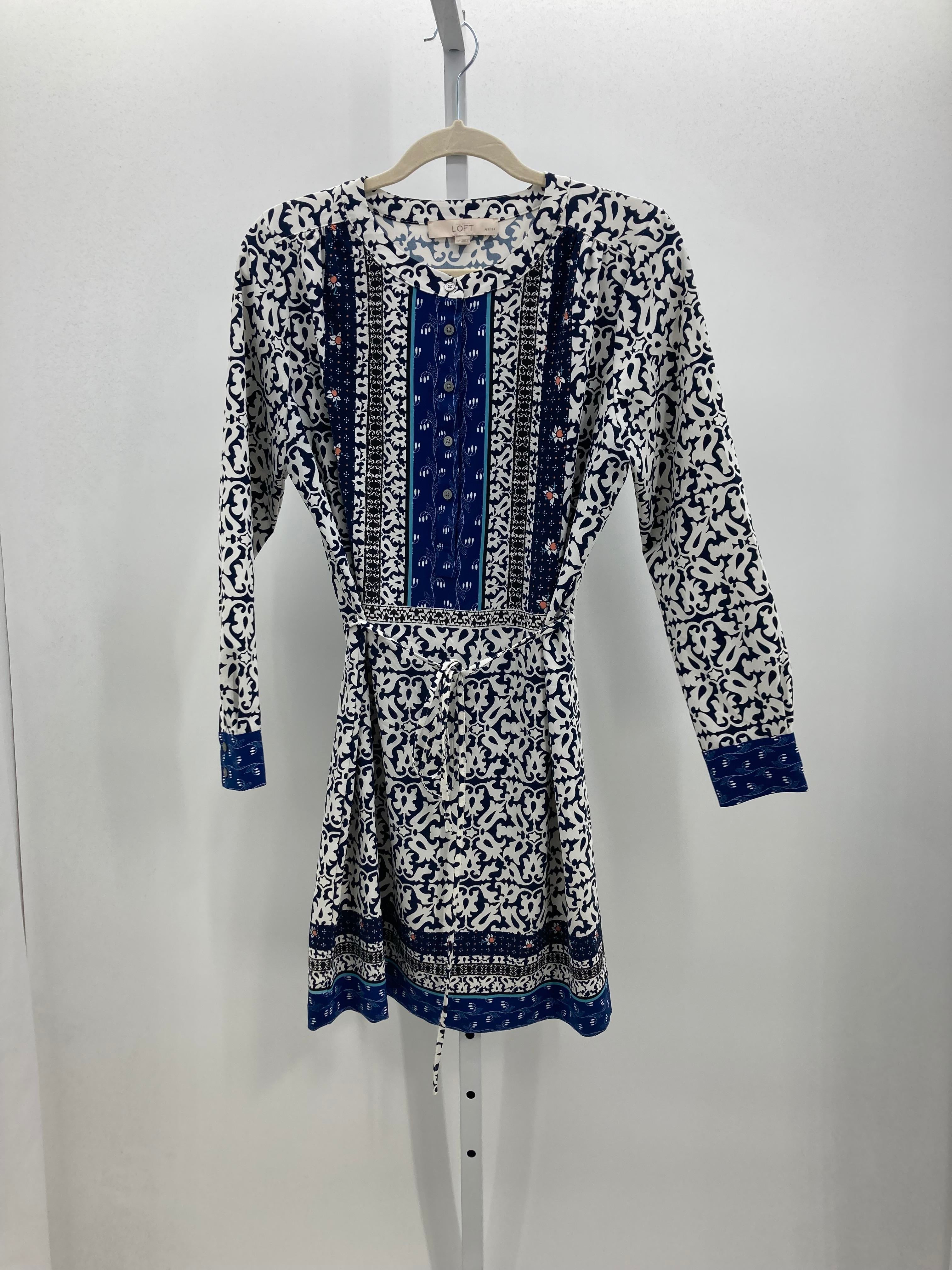 Loft Size Medium Petite Petite Long Sleeve Dress