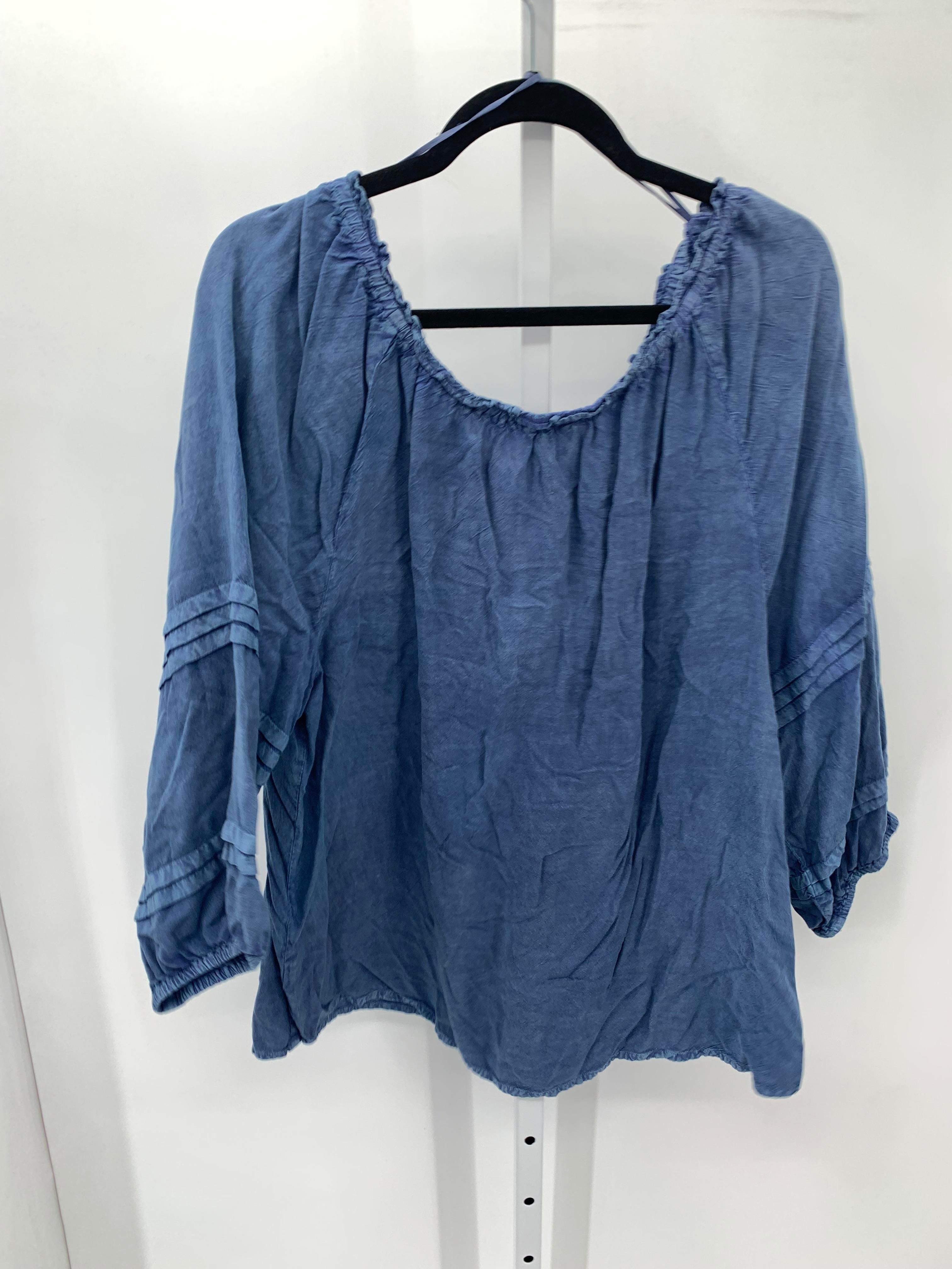 Size 3X Womens 3/4 Sleeve Shirt