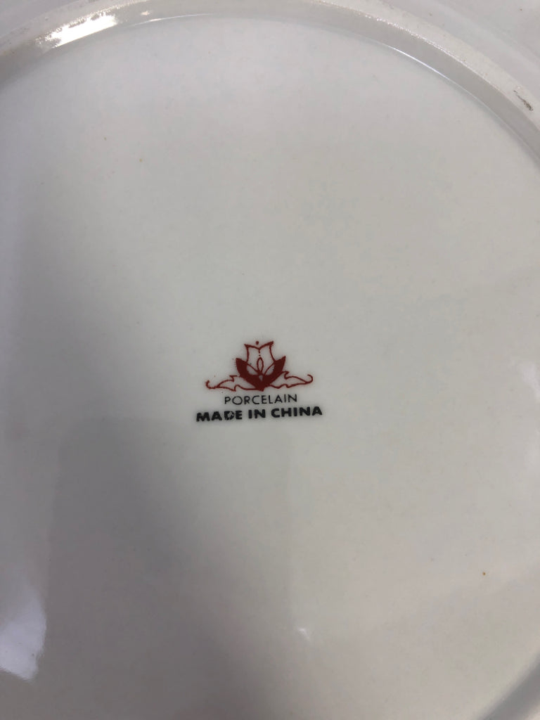 20PC BLUE FLORAL PORCELAIN CHINA SET SERVICE FOR 4.